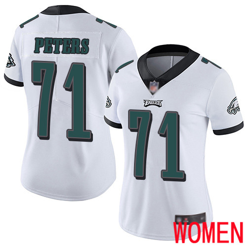 Women Philadelphia Eagles #71 Jason Peters White Vapor Untouchable NFL Jersey Limited Player Football